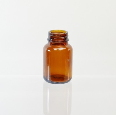60CC 33/400 Amber Glass Nutritional Supplement Packer