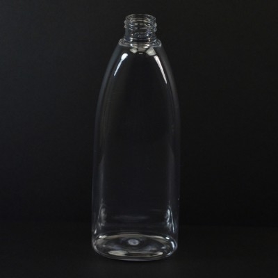 8 oz 24/410 Tear Oval Clear PET Bottle