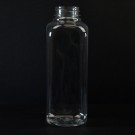 16 oz 38/400 French Square Clear PET Bottle