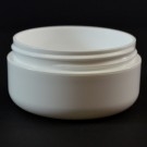 2 oz 70/400 Double Wall Round Base Low Profile White PP Jar