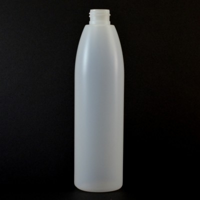 12 oz 24/410 Evolution Round Natural HDPE Bottle