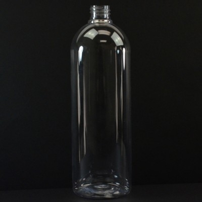 32 oz 28/410 Cosmo Round Clear PET Bottle