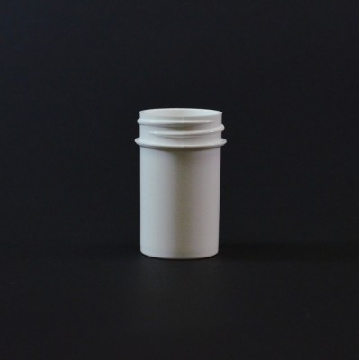 3/4 oz 33/400 Regular Wall Straight Base White PP Jar