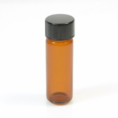 1 DRAM Screw Thread Amber Glass Vial 13/425