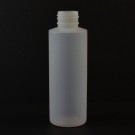 4 oz 24/410 Cylinder Round Natural LDPE Bottle