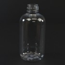 4 oz 24/410 Boston Round Clear PET Bottle