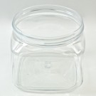 16 oz 89/400 Firenze Square Clear PET Jar
