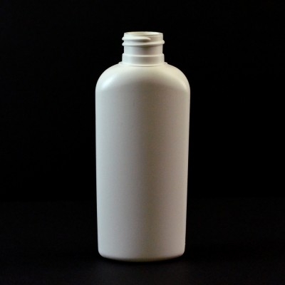 4 oz 24/410 Classic Oval White HDPE Bottle