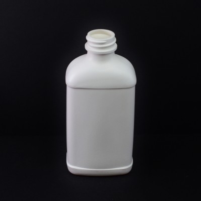 8 oz 28/400 White Blake Oblong HDPE Bottle