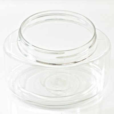 8 oz 70/400 Palermo Oval Clear PET Jar