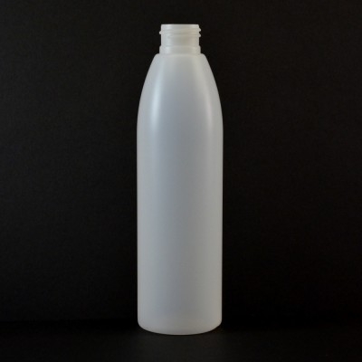8 oz 24/410 Evolution Round Natural HDPE Bottle