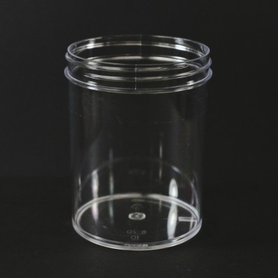 8 oz 70/400 Regular Wall Straight Base Clear PS Jar