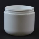 4 oz 70/400 Double Wall Round Base White PP Jar