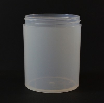 8 oz 70/400 Natural Thick Wall Straight Base PP Jar