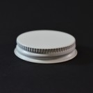 43/400 CT White White Metal Continuous Thread Caps
