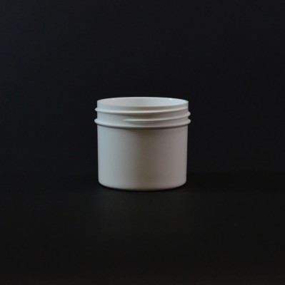 2 oz 53/400 Regular Wall Straight Base White PP Jar