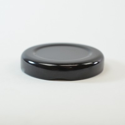 43/2010 Regular Twist Open Black Metal Cap / Plastisol Liner