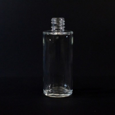 2 oz 18/415 Cylinder Clear Glass Bottle