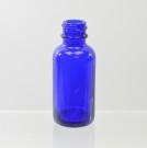 1 oz Boston Round 20/400 Cobalt Glass Bottle