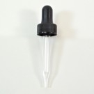 18/400 Black Glass Dropper Assembly 7 X 66