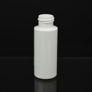 2 oz 20/410 Cylinder Round White HDPE Bottle