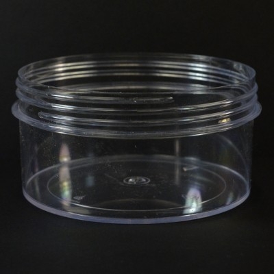 16 oz 120/400 Regular Wall Straight Base Clear PS Jar