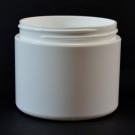 4 oz 70/400 Double Wall Straight Base White PP Jar