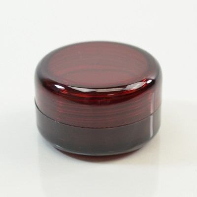 1/2 oz 43 MM Dark Red Thick Wall Round Base SAN Jar