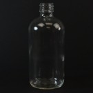 8 oz Boston Round 24/400 Clear Glass Bottle