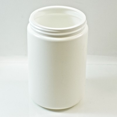 25 oz 89/400 White HDPE Wide Mouth Regular Wall Straight Sided Jar