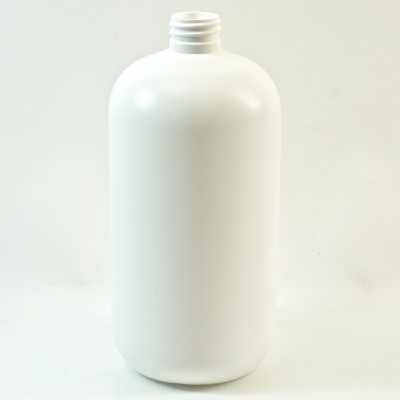 32 oz 28/410 Boston Round White HDPE Bottle