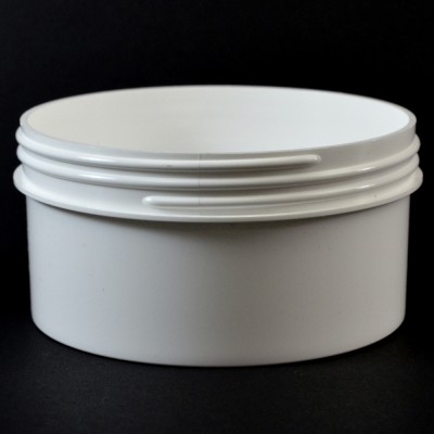 16 oz 120/400 Regular Wall Straight Base White PP Jar