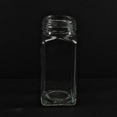 4 OZ 43/485 Flint Square Food Glass Jar