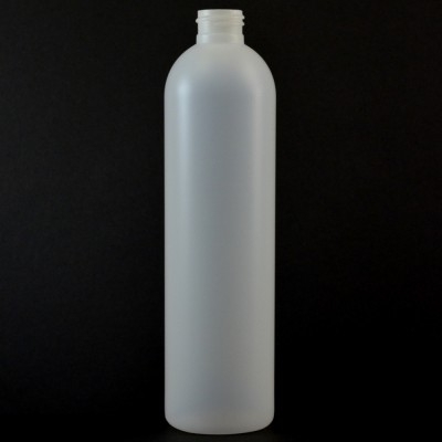 12 oz 24/410 Imperial Round Natural HDPE Bottle