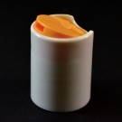 28/415 Smooth White-Yellow Presstop Dispensing Cap PP