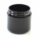 1 OZ 43/400 Thick Wall Straight Base Black PP Jar - 760/Case