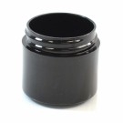 1 OZ 43/400 Thick Wall Straight Base Black PP Jar - 760/Case