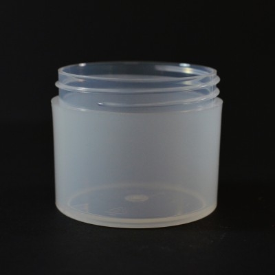 3 oz 58/400 Natural Thick Wall Straight Base PP Jar