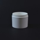4 oz 70/400 White Thick Wall Straight Base PP Jar