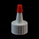 20/410 Ribbed White Yorker Dispensing Cap