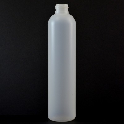 10 oz 24/410 Imperial Round Natural HDPE Bottle
