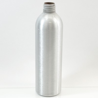 10 oz Brushe Silver 24/410 Aluminum, 53x180 Bottle