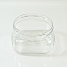 4 oz 70/400 Firenze Square Clear PET Jar