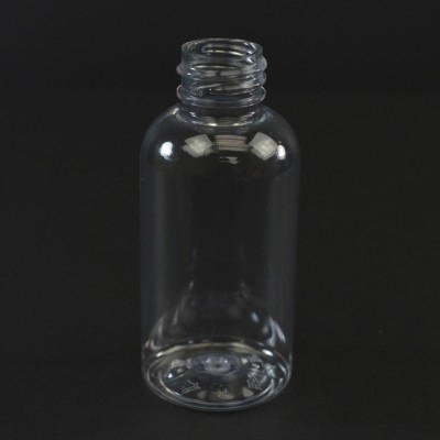 2 oz 20/410 Boston Round Clear PET Bottle