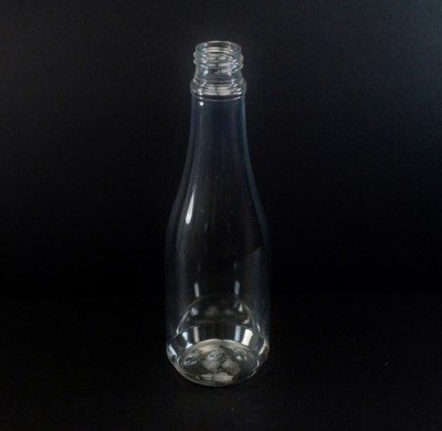 14.5 oz 24/410 Champagne Clear PET Bottle