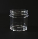 1 oz 43/400 Regular Wall Straight Base Clear PS Jar