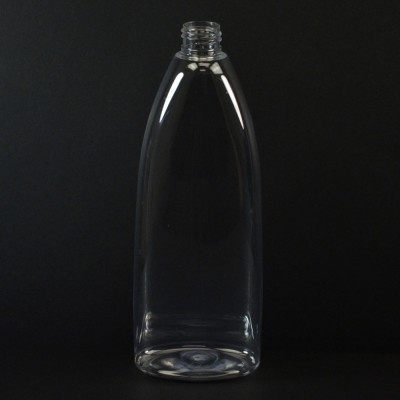 12 oz 24/410 Tear Oval Clear PET Bottle