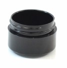 1/2 OZ 43/400 Thick Wall Straight Base Black PP Jar - 945/Case