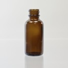 1 oz Boston Round 20/400 Amber Glass Bottle