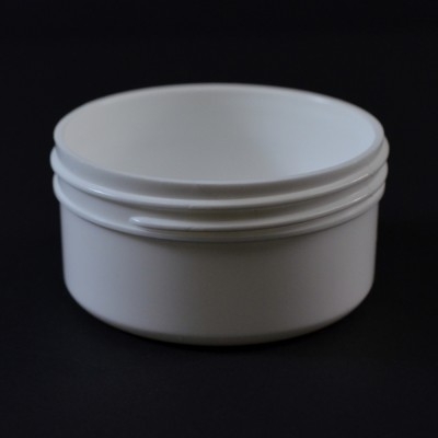 2 oz 70/400 Regular Wall Straight Base White PP Jar